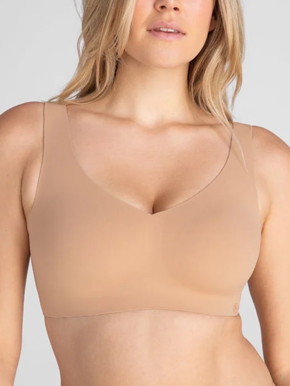 HoneyLove SoftForm Pullover Bra Seamless Nude Wireless Bra - Soft Support large